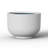 13.5"W x 7.5" H Medium Bright White Concrete Planter / Pot Lightweight Planter Bowl with Drainage Holes-1007979571-1007979726