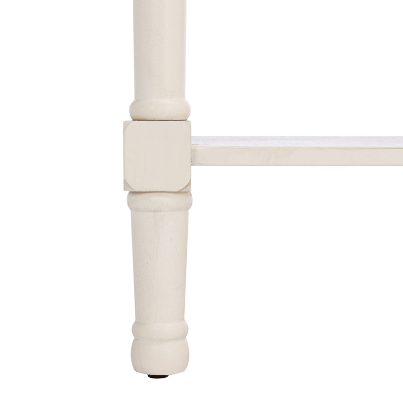 Console 35,5 po Peters, Blanc vieilli