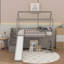 Lit mezzanine simple avec glissade-491878442