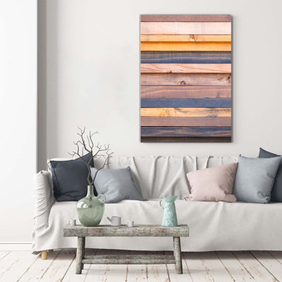 Wooden Wall - Wrapped Canvas Print
