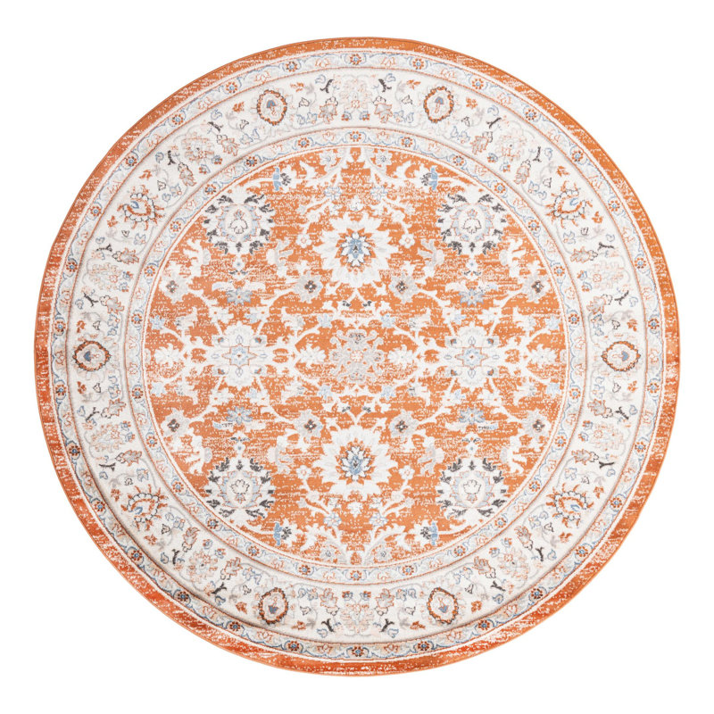Kyte Floral Indoor Rug, Round 7'10"