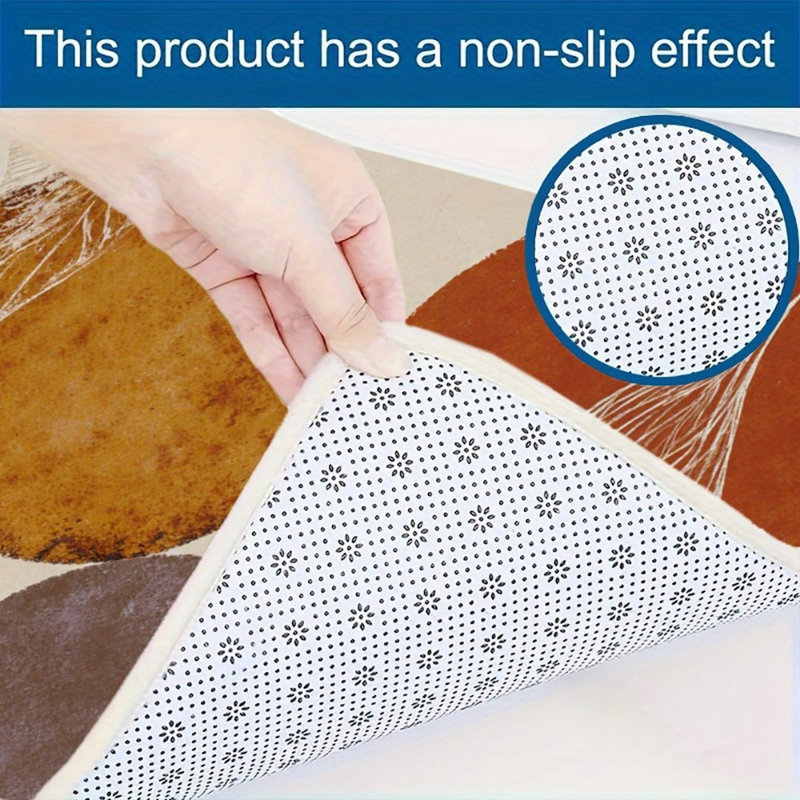 Tapis de cuisine en terre cuite abstraite, ensemble de 2 tapis boho pour la cuisine et le salon