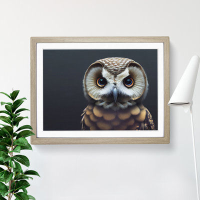 Incredible Owl 1 Piece Single Picture Frame Wall Art
