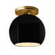Single Light Ceramic LED Semi Flush Mount