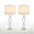 Polished Nickel Base / White Shade