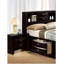 Table de chevet noire en bois massif 1pc-205454573