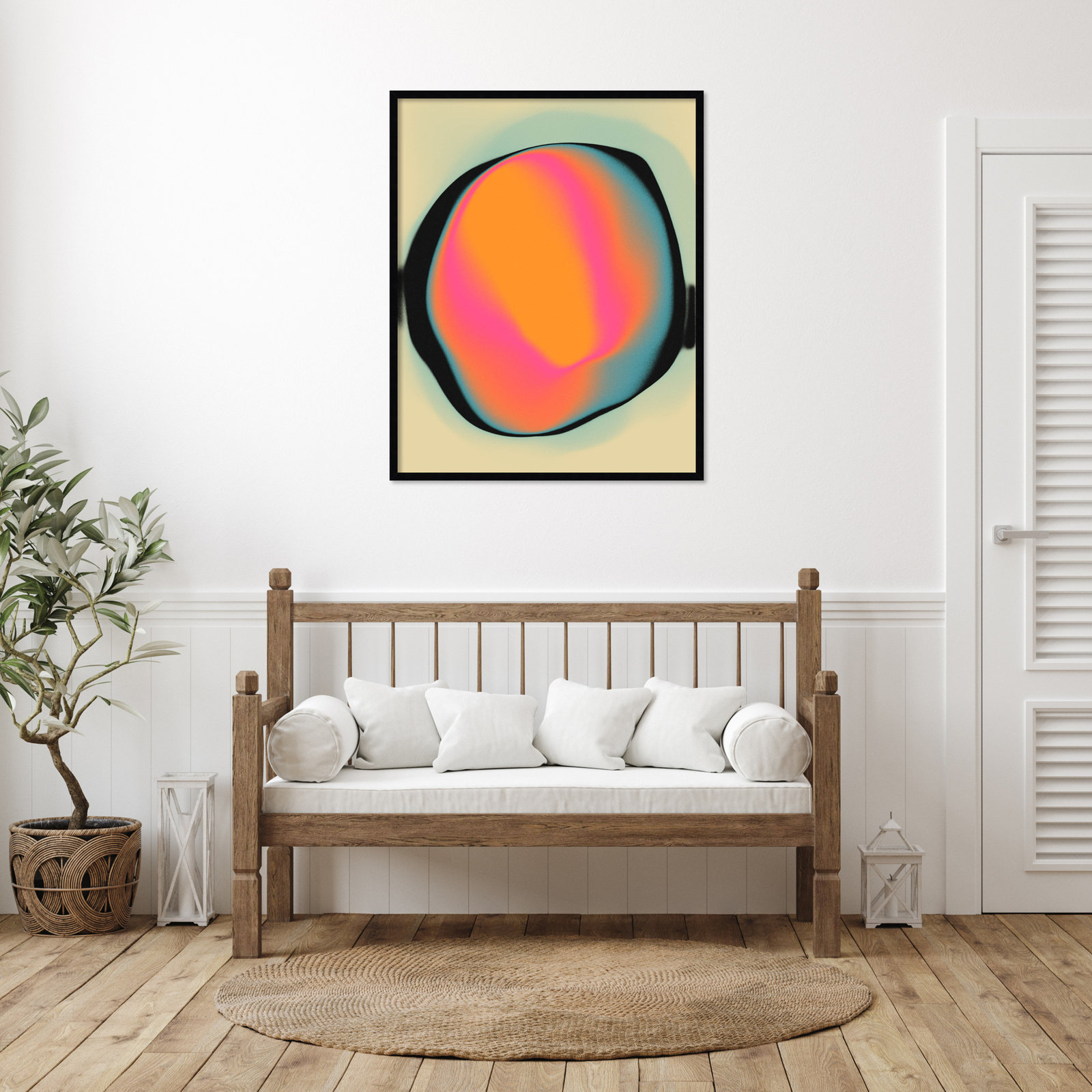 Ghost 2 Print by Jazzberry Blue, Black, 41" H x 33" W x 1" D