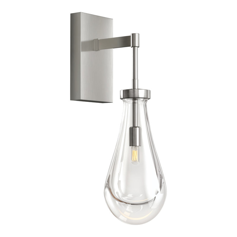 1 - Light Luxury Raindrop Wall Sconce, Brushed Nickel