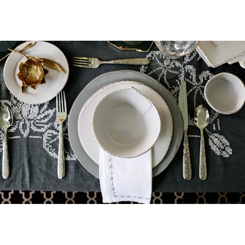 Lastra Handmade Stoneware Cereal Bowl, Gray