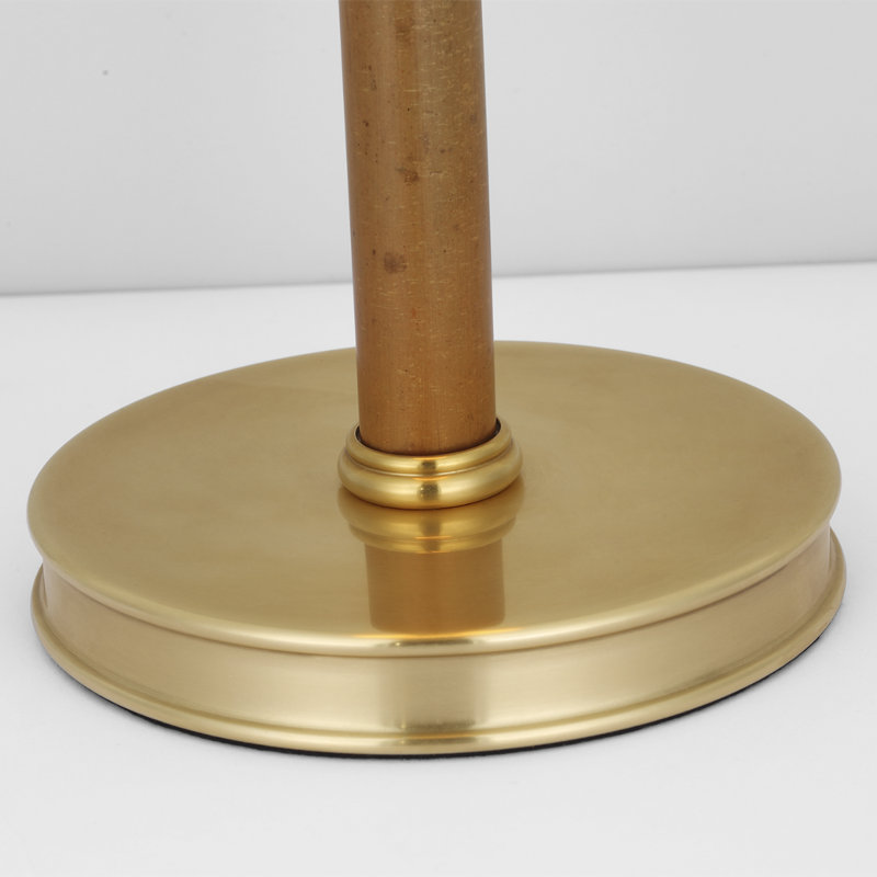 Ralph Lauren Dalfern 27" Cordless Desk Lamp in Waxed Bamboo and Natural Brass with Natural Brass Shade