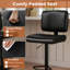 Swivel Upholstered Adjustable Height Bar Stool