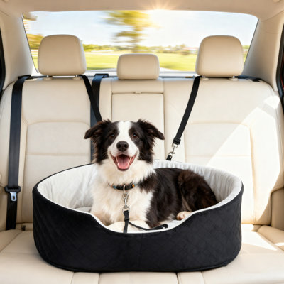 Siège d'auto pour chien, lit détachable pour animaux de compagnie de petite taille