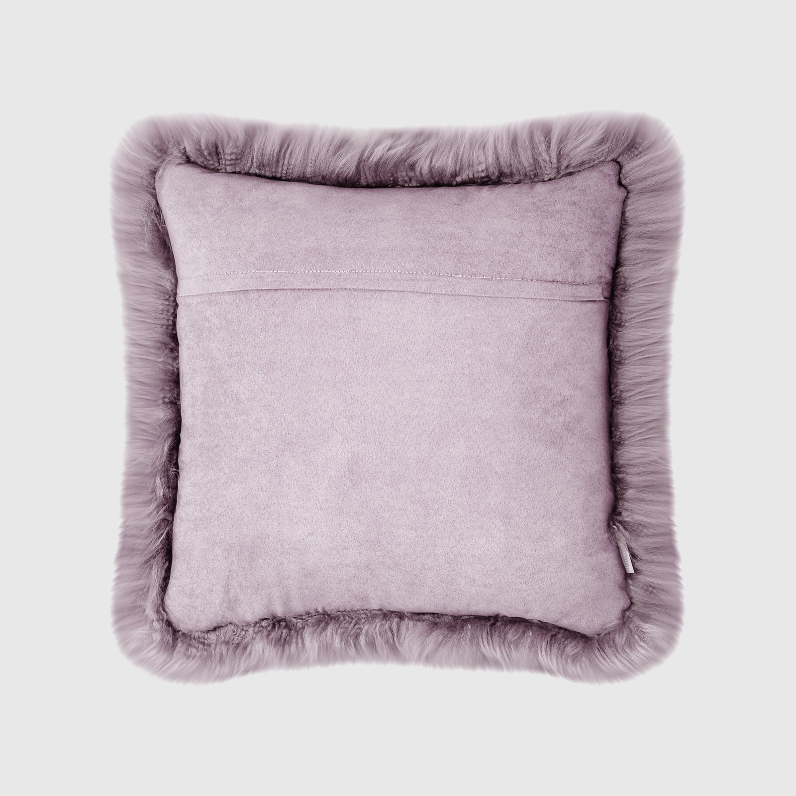 Fieldman Leather Throw Pillow, Light Purple