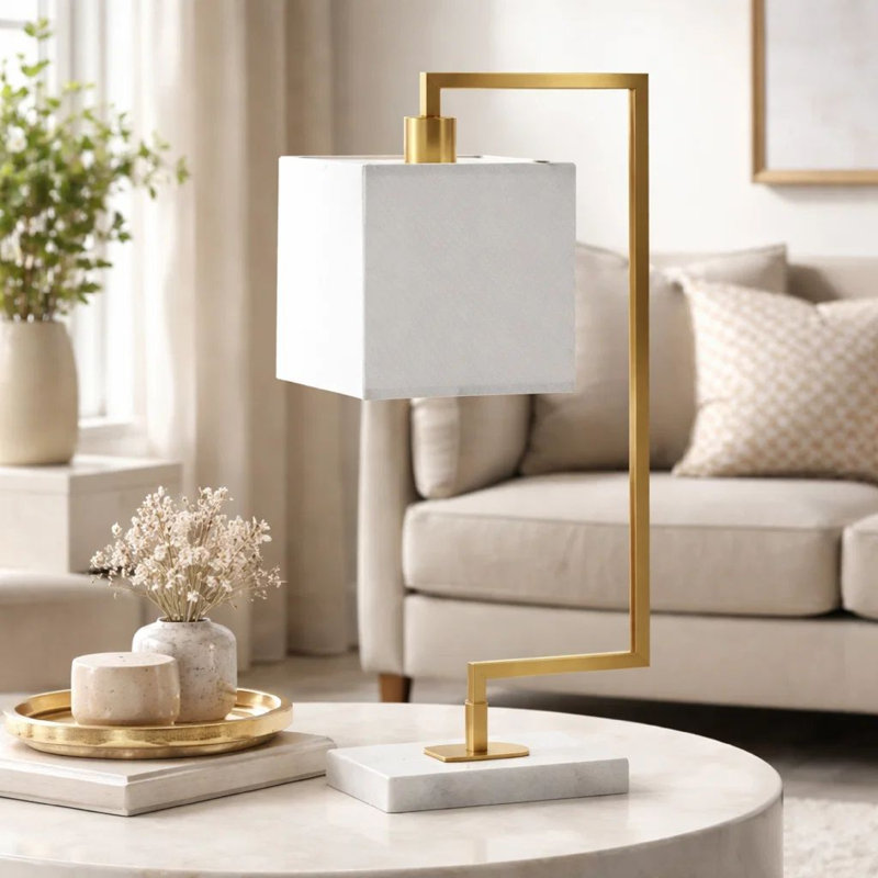 Lampe de table en marbre