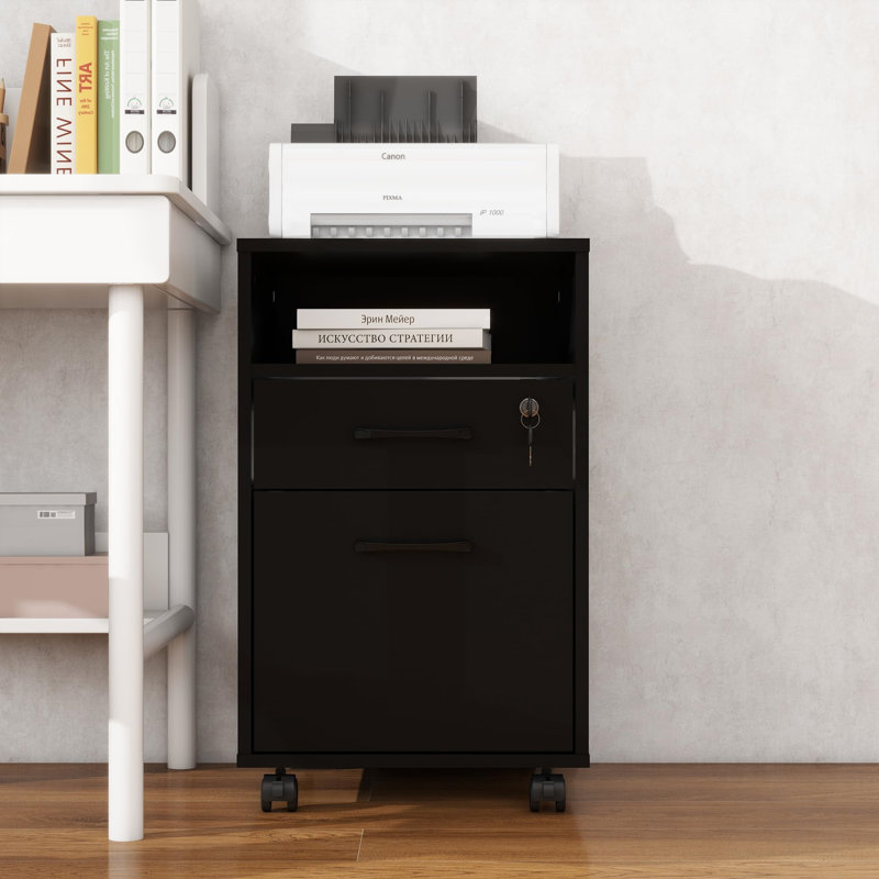 40cm Wide 2 -Drawer Mobile File Cabinet