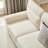 Spacious Modern Sofas, Snowfleece Fabric, Elegant Design For Home & Office