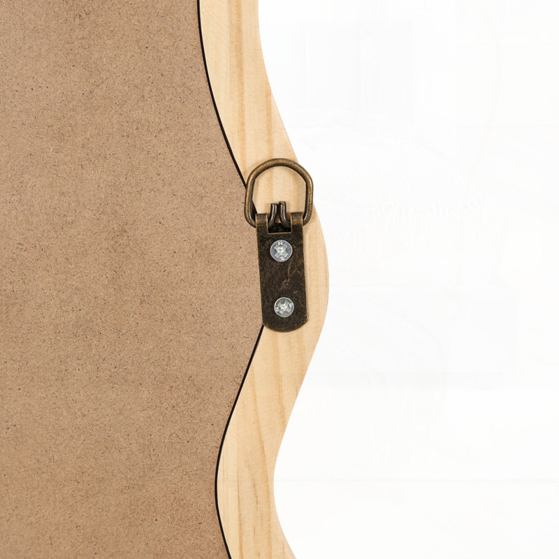 Décoration murale miroir en bois, Bois naturel