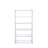 ACME Coleen Bookshelf, White High Gloss & Chrome-22278897