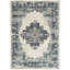 Tapis oriental bleu / beige en polypropylène tissé à la machine Merriah-1294523542