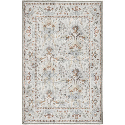 Traditional Guljan Area Rug Ivory Color