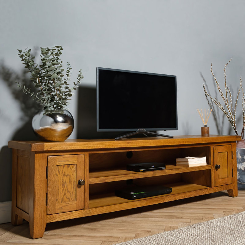 Cobscook Unfinished TV Stand for TVs up to 75", Brown