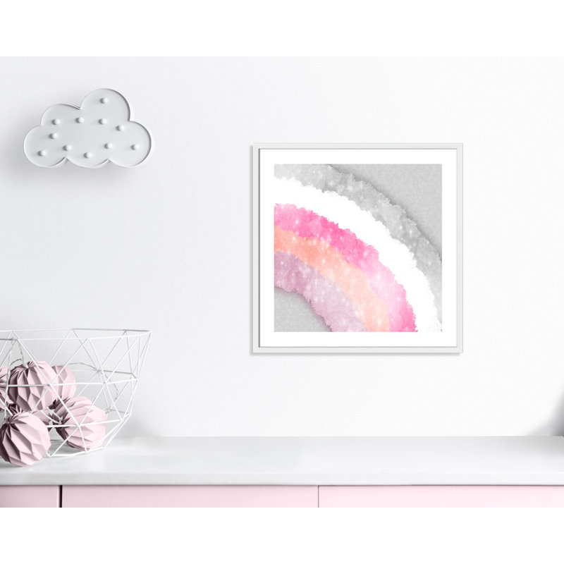 Décoration murale Treasure Sparkles 1 Kids, H 27,5 po x l 27,5 po x P 1,19 po, Encadré de boîte blanc