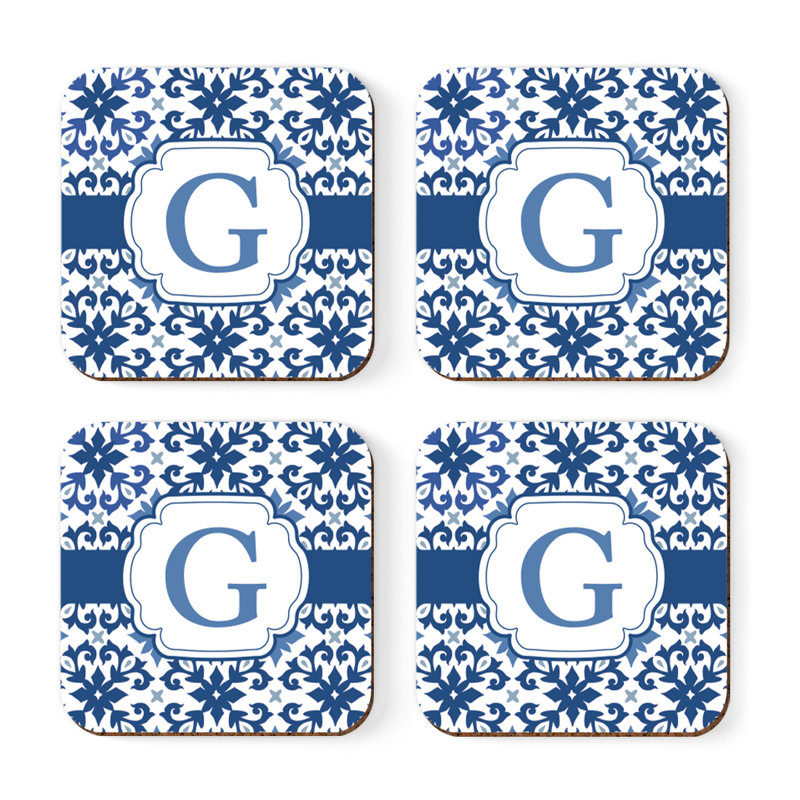Square 4 Piece Coaster Set, G