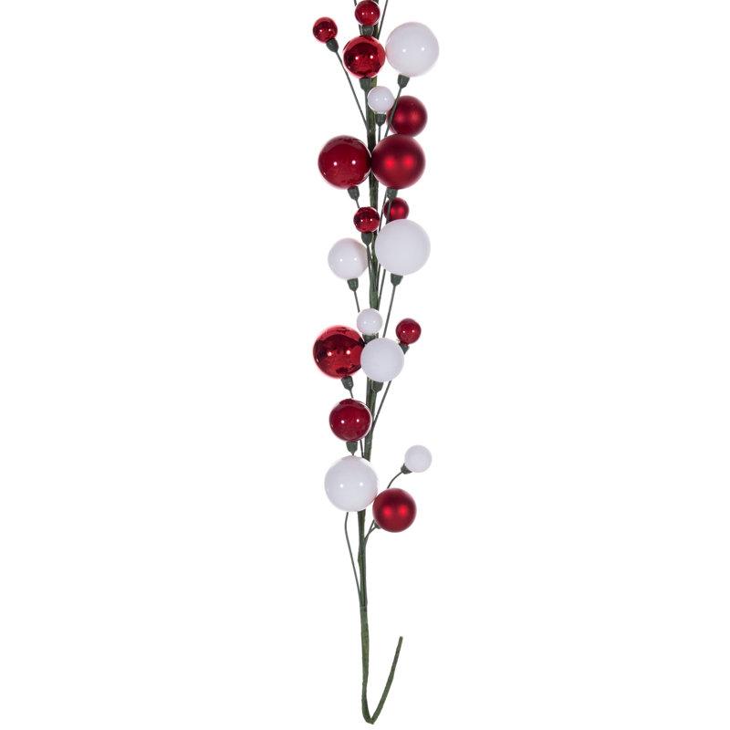 Guirlande Vickerman 6 pi., Rouge / Blanc