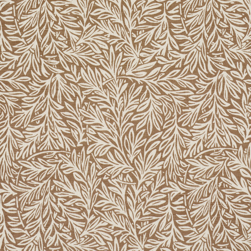 Willow Leaf Fabric, Mocha