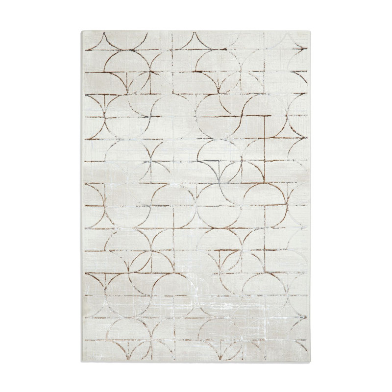 Creation area rug Machine Woven Rectangle Beige, Rectangle 120 x 170cm