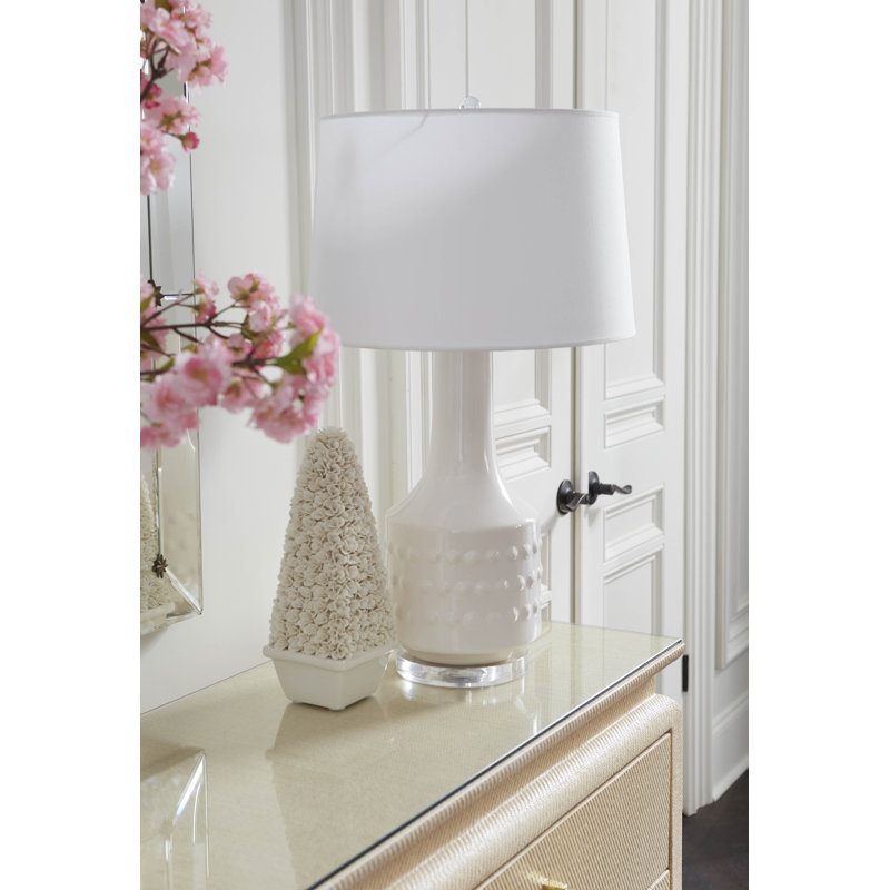 Mariah Table Lamp, White