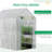 Walk-In Greenhouse, Outdoor Portable Plant Flower Growing Warm House With Roll-Up Door And 4 Shelves