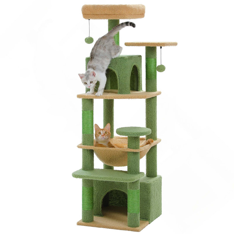 Arbre à chat 54 po, Vert