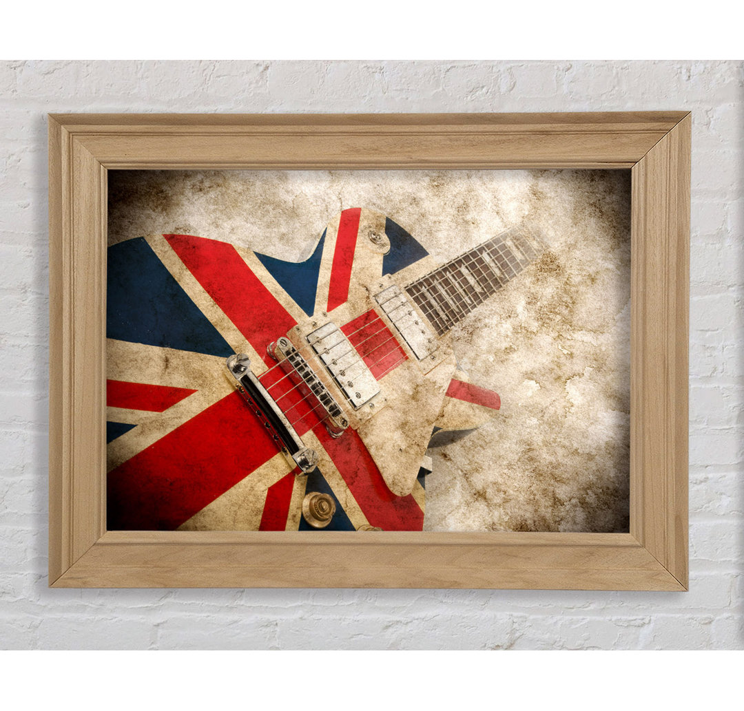 Britische Retro-Gitarre 1 - Druck