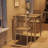 Backrest Dining Table and Chairs Set - Kitchen Dining Room Table, 2 Dining Chairs, Modern Kitchen Table, Durable MDF Material, Space-Saving Design