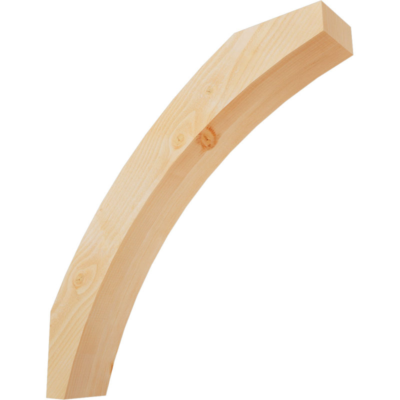 Genouillère Thorton, Sapin Douglas de 6 po (sciage brut), 34 po X H 34 po H
