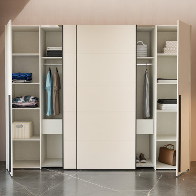 Taire 4 Door Manufactured Wood Wardrobe