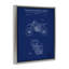 "Blue Moto Blueprint", art mural sur toile flottante par Karl Hronek-1622779846-1622779849