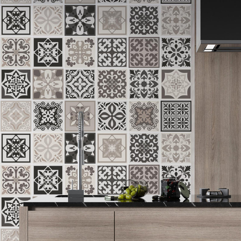 Mediterrranean Peel and Stick Tile Stickers - 15 W x 15 L