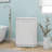 White Bathroom Cabinet Triangle Corner Storage Cabinet With Adjustable Shelf Modern Style Mdf Board-2060104610