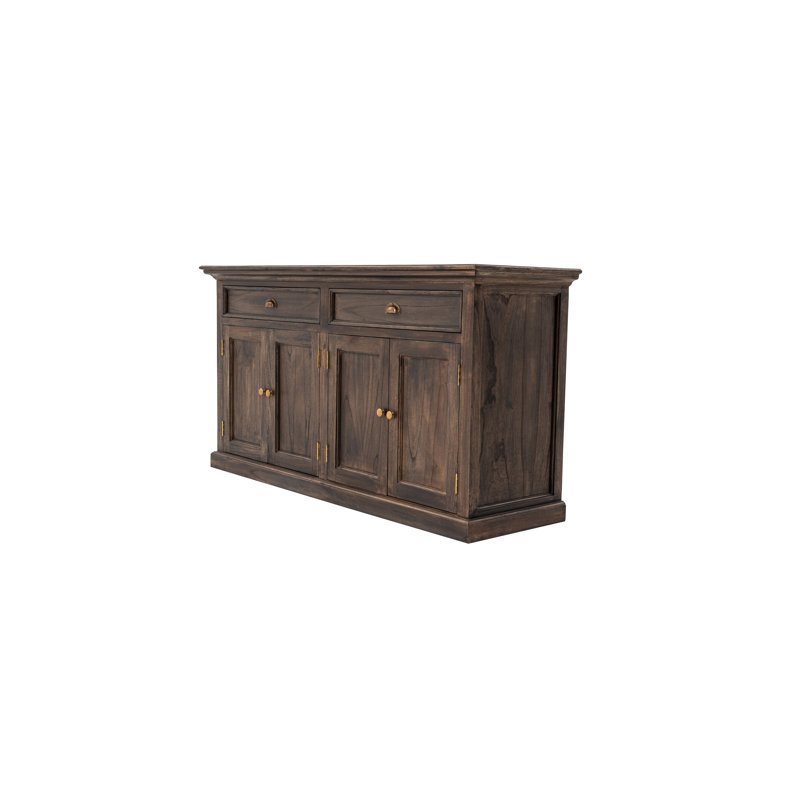 Halifax Amores 36.4" H x 64.75" W Buffet Table Bottom, Black Wash