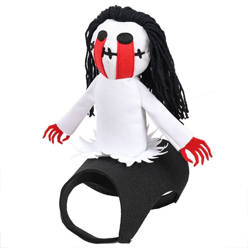 Déguisement d'Halloween effrayant d'Halloween avec poupée masquée, 9,5 x 7,5 x 4,3 pouces