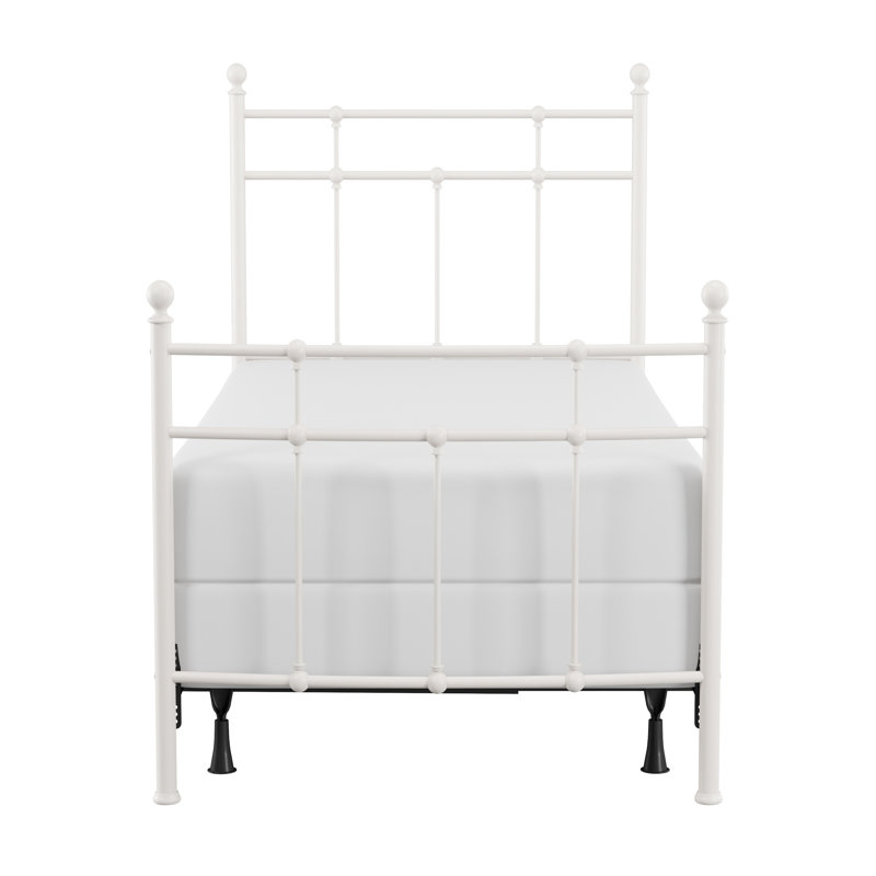 Eccleshall Metal Bed, Twin, Soft White