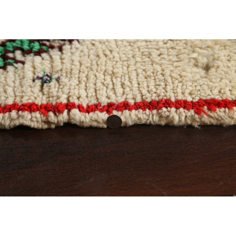 Moroccan One-of-a-Kind 5'1" X 7'11" New Age Wool Area Rug in