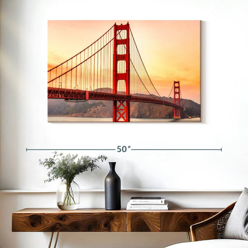 Lilie Golden Gate Bridge Structure, 26" H x 39" W