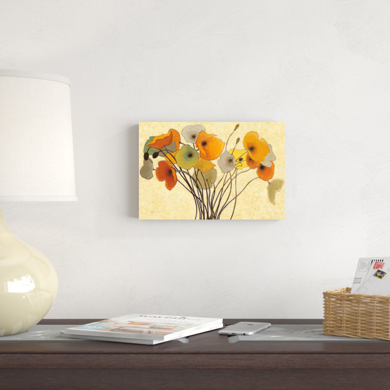 Citrouilles coquelicots I, H 8 po x l 12 po x P 1,25 po