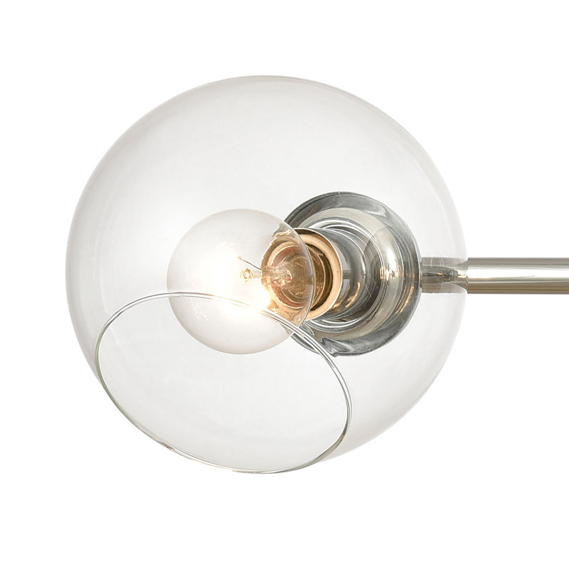 Éclairage pour salle de bain 3 lumières Claro 26 po - Chrome poli, Trois lumières, H 7 po x l 26 po x P 9 po