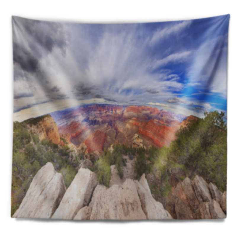 Œil visuel du tapisserie grand canyon, H 32 po x l 39 po