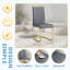 Ensemble de salle à manger pour 4 personnes, table de salle à manger rectangulaire moderne avec 4 chaises de salle à manger en similicuir de luxe-376560572-376560578