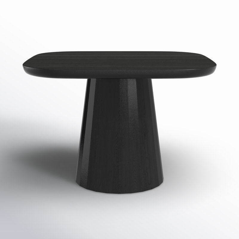 Genie Acacia Solid Wood Dining Table, Black
